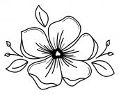 Stempel Blume 10x7 cm Produktbild
